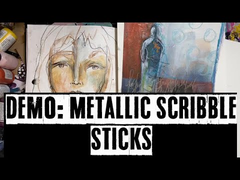 Dina Wakley Ranger Scribble Sticks 2 Media mda60161 Demo Video