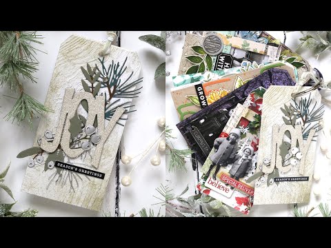 Tim Holtz Distress Mini Ink Pad Frayed Burlap Ranger TDP39990 Tim Holtz Holiday Tag Video