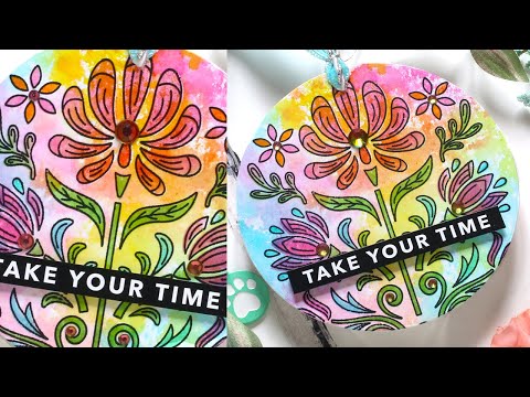 Tim Holtz Distress Mini Ink Pad Mowed Lawn Ranger TDP40033 Stencil Art Journaling Video