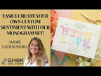 Simon Says Stamps and Dies Monogram set959mg You Are My Favorite