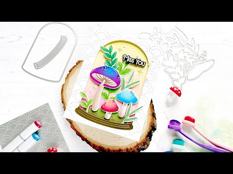 PinkFresh Studio The Magic Is In You Die 190423 Mushroom Terrarium Video