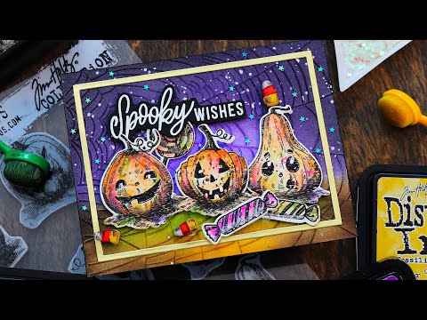 Tim Holtz Pumpkinhead Stamps with Simon Says Stamp Dies Bundle setph25
