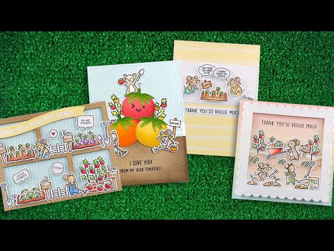 Lawn Fawn Veggie Happy Add-On Clear Stamps lf3342 Video Intro