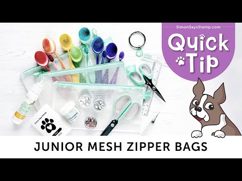 Simon Says Stamp Junior Mesh Zipper Bags st0167set