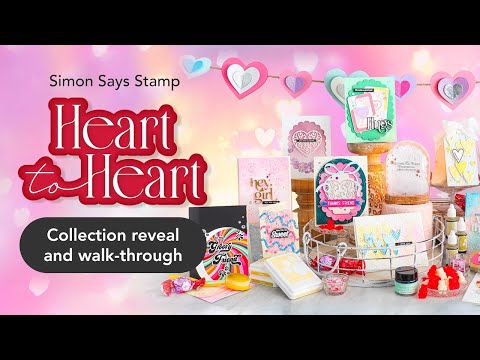 Simon Says Stamp Heart to Heart Collection I Want It All Stamps And Coordinating Dies set1162sd