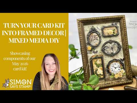 Ranger Tim Holtz Distress Crayon Walnut Stain TDB49654 Framed Decor Project Video