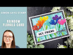 Simon Says Stamp Embossing Folder Flower Puff sf600 Every Happiness Rainbow Florals Card | Simon Says Stamp Amy Rysavy