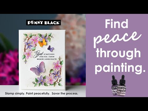 Penny Black Grape Liquid Watercolor 75-028 video
