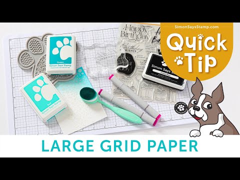 Simon Says Stamp Large Grid Paper Pad 25 Sheets sgrid2 Dear Friend