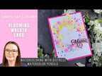 Simon Says Stamp Embossing Folder Blooming Wreath sf620 In My Heart Blooming Wreath Card | Simon Says Stamp + CZ Design Amy Rysavy