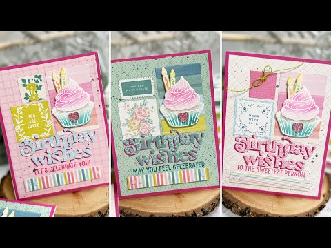 Pinkfresh Studio Picture Perfect 6 x 6 Paper Pack 232224 Happy Birthday Cards Video