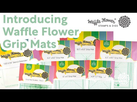Waffle Flower 6x6 inch Grip Mat Guides Trio WFT077 video
