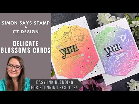 Simon Says Stamps and Dies Delicate Blossoms set1029db Happy Camper