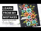 Simon Says Stamp Embossing Folder Cutting Dies and Stencils Tumbling Flowers set907tf To Love