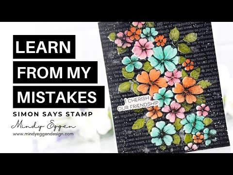 Simon Says Stamp Embossing Folder Cutting Dies and Stencils Tumbling Flowers set907tf To Love
