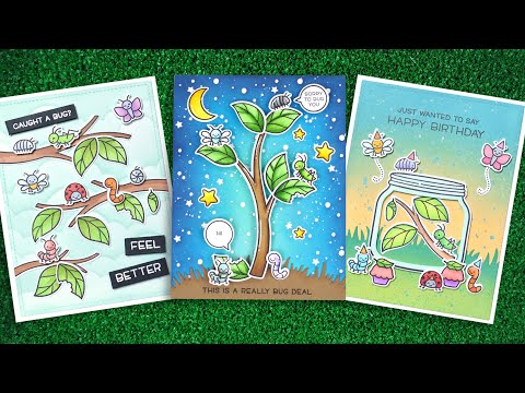 YouTube introduction video with inspiration to A Bug Deal stamps and dies