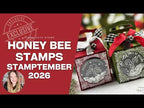 Honey Bee Holly Jolly Frames STAMPtember Exclusive Stamps and Dies How to Make a Custom Shaker Gift Box for the Holidays Nichol Spohr