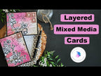 Simon Says Stamps and Dies Vintage Blooms set982vb Moments in Time Spray, Stamp, Stencil, Splatter | Layered Mixed Media Cards Sandi MacIver