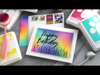 Simon Says Stamp Stencils and 5 Masks Modern Postage Stamp Edges And Rectangles ssst221675c