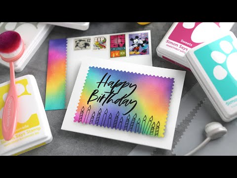 Simon Says Stamp Stencils and 5 Masks Modern Postage Stamp Edges And Rectangles ssst221675c