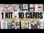 Simon Says Clear Stamps Artsy Butterflies 2417ssc 1 kit - 10 cards | SSS April card kit Vicky P