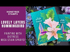 Honey Bee Let's Party Gem Stickers hbgs-047 Hello Friend Hummingbird Card Video