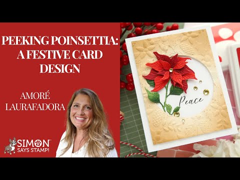 Simon Says Stamp Tall Poinsettia Wafer Dies s971 Festive Fun