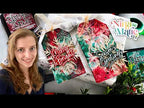 Tim Holtz Distress 12 Spritz Bundle 3 Christmas Tags Video