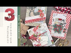 Simon Says Stamp Card Kit of the Month December 2025 Bright Christmas ck1225 Simon Says Stamp Dec 2025 Card Kit: 3 UNIQUE Vellum Gift Card Pocket Cards Tina Smith