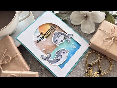 Simon Says Stamps and Dies Playful Dolphins set1004pd Friend Like You