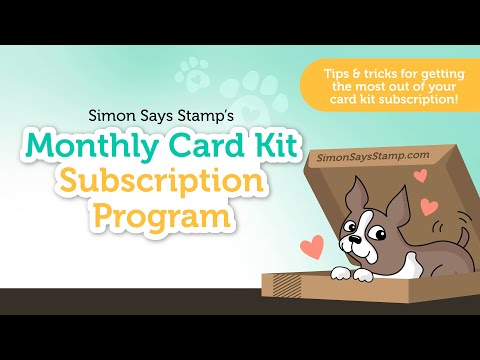Simon Says Stamp Card Kit of the Month 2024 Subscription! April Start Date Video Step-by-Step Guide: Understanding Simon Says Stamp Monthly Card Kit Subscriptions