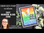 Simon Says Stamp Dewpierce Butterfly Wafer Dies s1127 Always There Easy Rainbow Blend Card | Simon Says Stamp + CZ Design Amy Rysavy