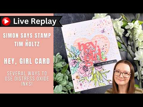 Tim Holtz Floral Outlines Stamps with Simon Says Stamp Dies Bundle setfo24
