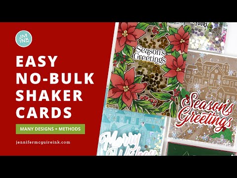 Pinkfresh Studio Poinsettia Frame Press Plates 253824 Season’s Greetings Card Video
