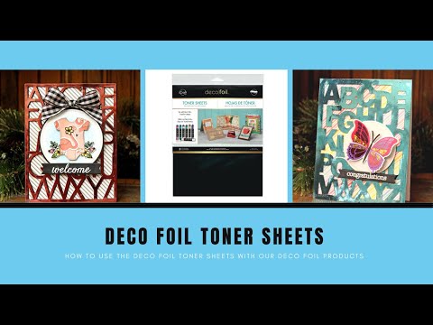 Therm O Web Solid Black Deco Foil Toner Card Fronts 5665 how-to video