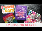 Tim Holtz Distress Oxide Ink Pad WORN LIPSTICK Ranger TDO56362 5 Ways Embossing Glazes Video