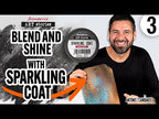 Stamperia Black Sparkling Coat Mixed Media Paste k3p80 video