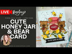 Simon Says Stamp Fable Sitting Bear Wafer Dies s1158 Always There Nichol Spohr 🍯 Cute Honey Jar & Bear Scene Card | Lawn Fawn Meets Simon Says Stamp