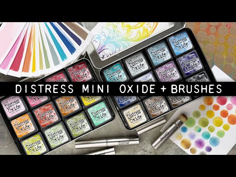 Tim Holtz Distress Mini Oxide Ink Pads Kit 2 Ranger tdik91486 Video