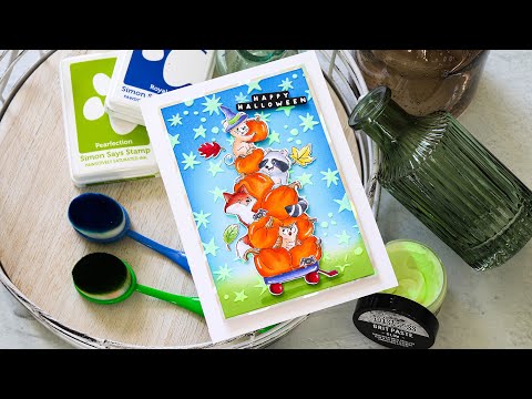 Art Impressions HALLOWEEN SLIMLINE Clear Stamps and Dies 5460*