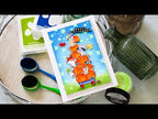 Art Impressions HALLOWEEN SLIMLINE Clear Stamps and Dies 5460*