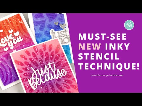 Simon Says Stamp Stencil Falling in Love 1068st