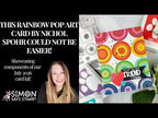 Simon Says Stamp Pop Art Pieces Wafer Dies 1719sdc This Rainbow Pop Art Card by Nichol Spohr Could Not Be Easier!