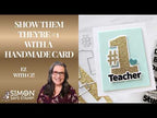 CZ Design Clear Stamps Mod Composition cz71 Always There Cathy Zielske Show Them They're #1 with a Handmade Card