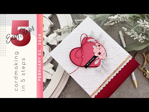 Simon Says Stamp Embossing Folder Wirework Hearts sf583 Heart to Heart