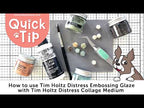 Tim Holtz Distress Embossing Glaze Evergreen Bough Ranger tde88127 Quick Tip Video