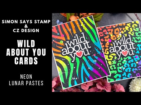 Simon Says Stamp Set of 3 Stencils ANIMAL PRINT ssst221665 Kisses