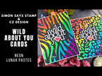 Simon Says Stamp Set of 3 Stencils ANIMAL PRINT ssst221665 Kisses