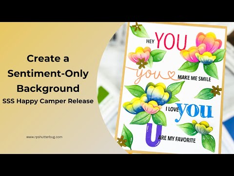 CZ Design Stamps and Dies You 2 set1032yt Happy Camper