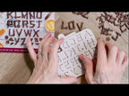Cosmic Shimmer Twig Alphabet Silicone Mold dm0070-cs video